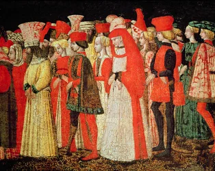 Personnes de la cour de la famille Sforza (détail)